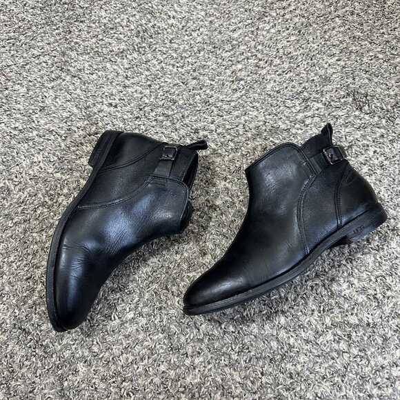 Ugg Australia 1008677 Demi Black Leather Side Zip Ankle Boot Womens Size US 7 - Picture 12 of 12